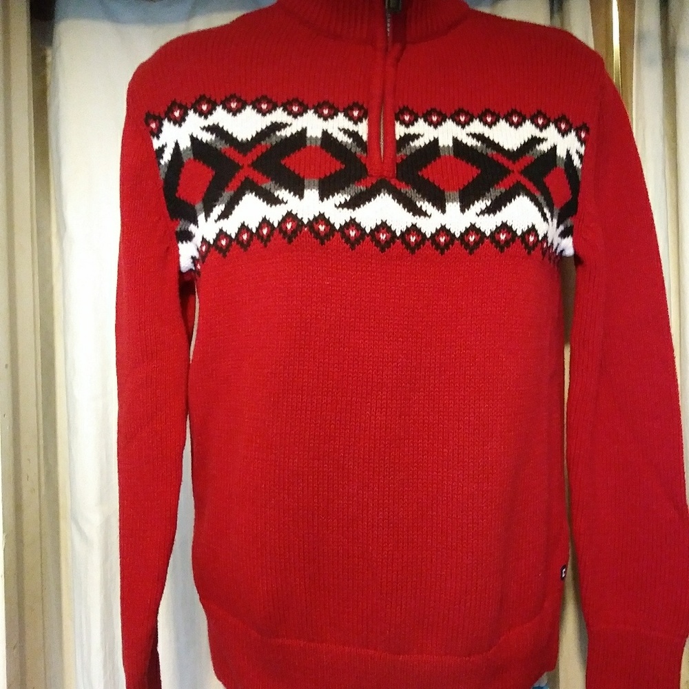 CHAPS Ralph Lauren red sweater w L 14-16